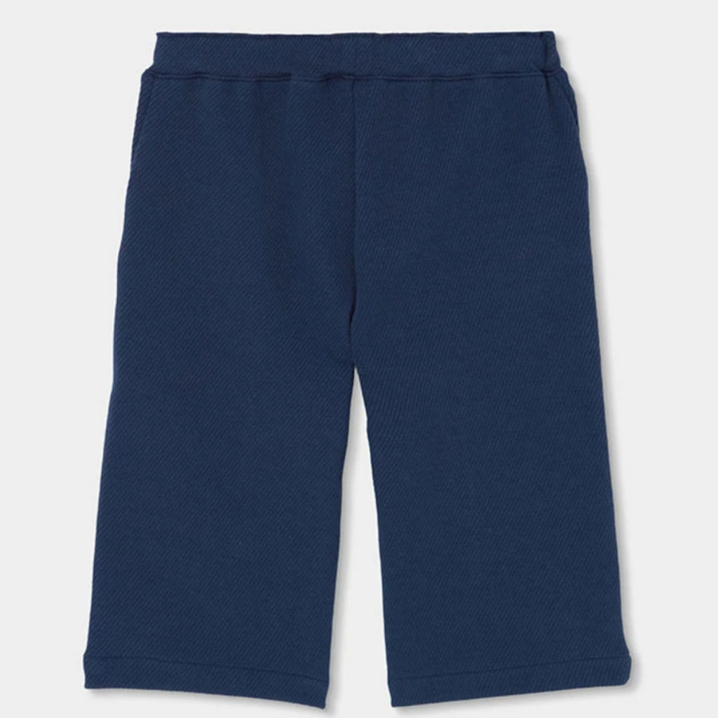 Twill Knit Navy Trouser
