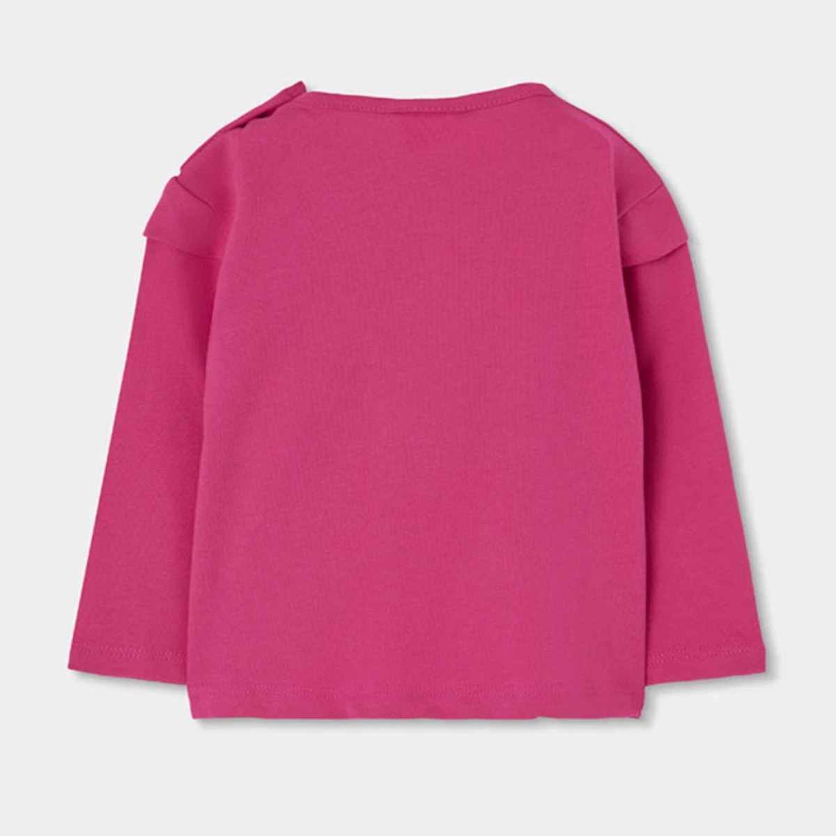 Fuchsia Long Sleeve Flower Tee
