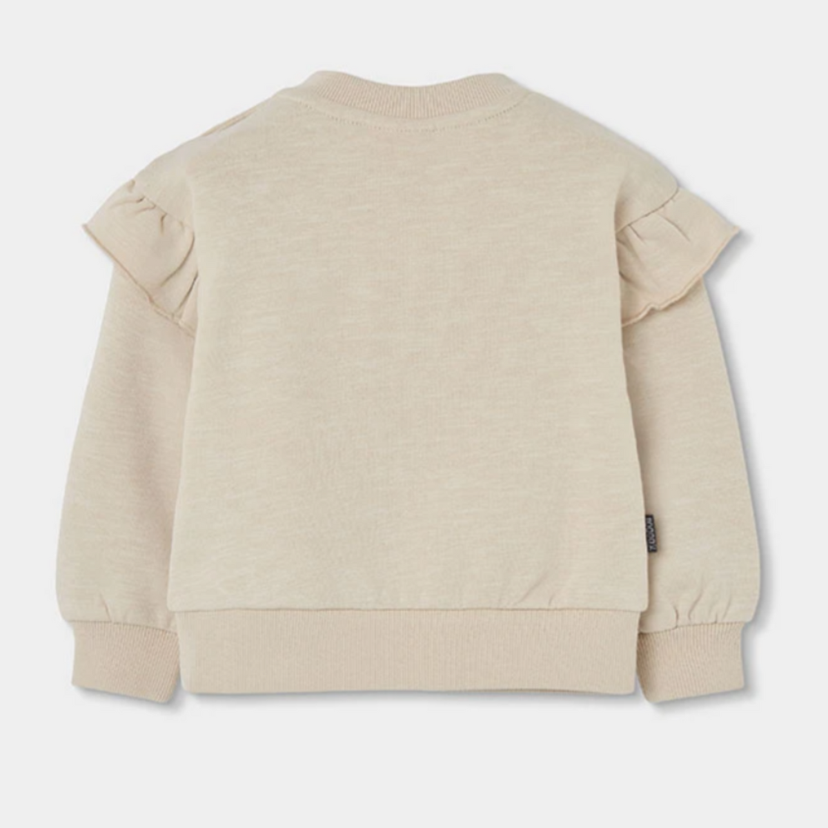 Cream Floral Sweatshirt Frills