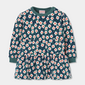 Printed Floral Green Dress