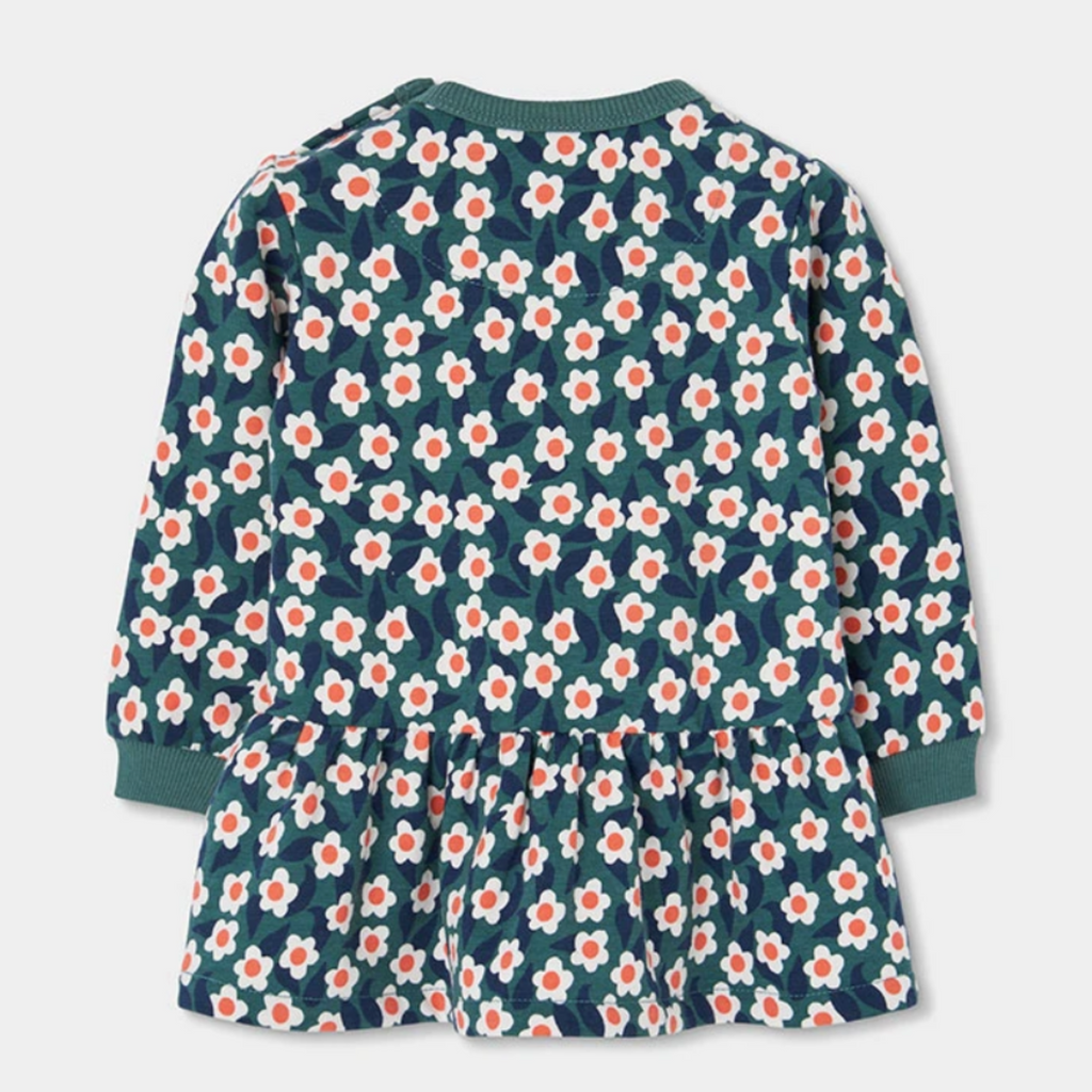 Printed Floral Green Dress