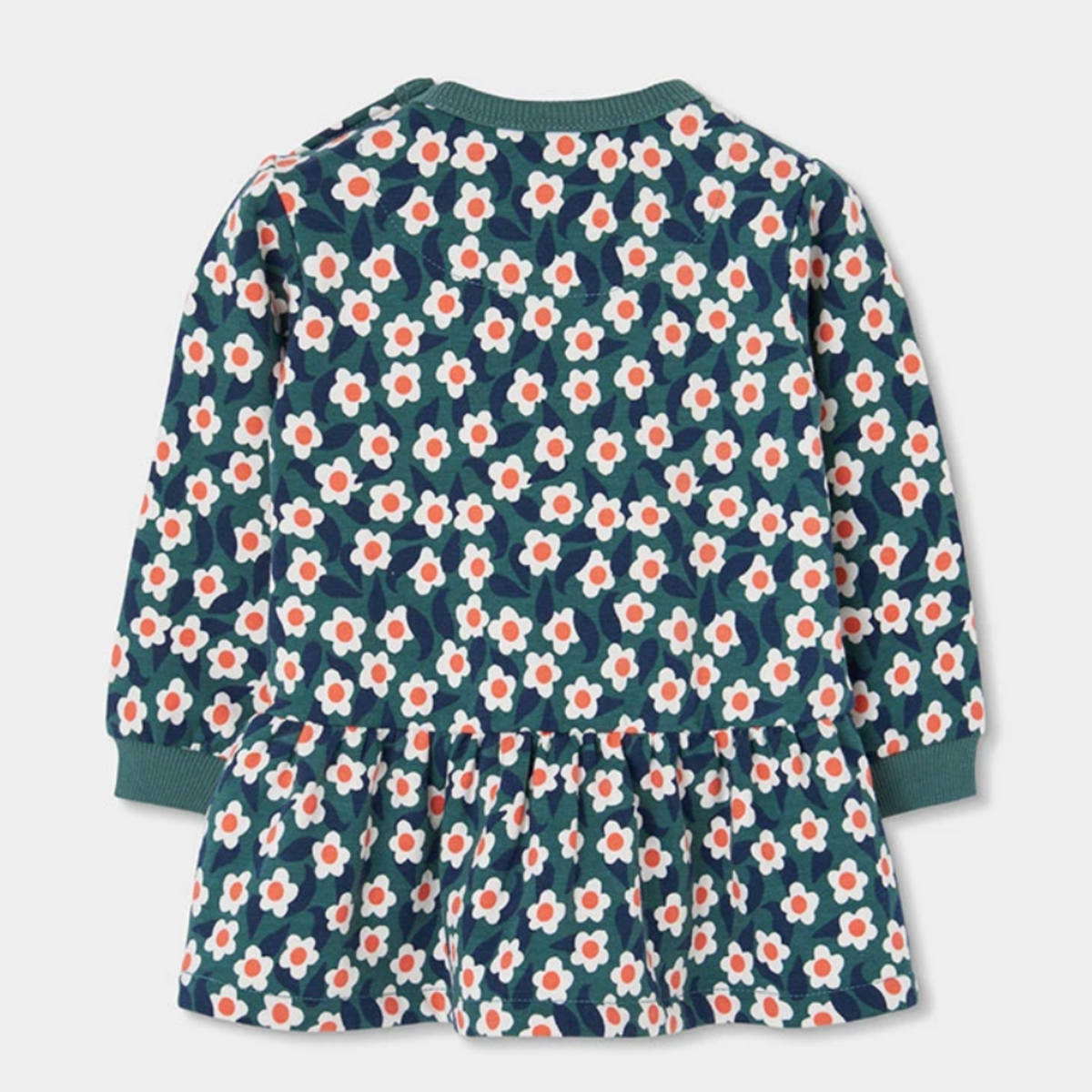 Printed Floral Green Dress