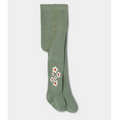 Green Floral Tights