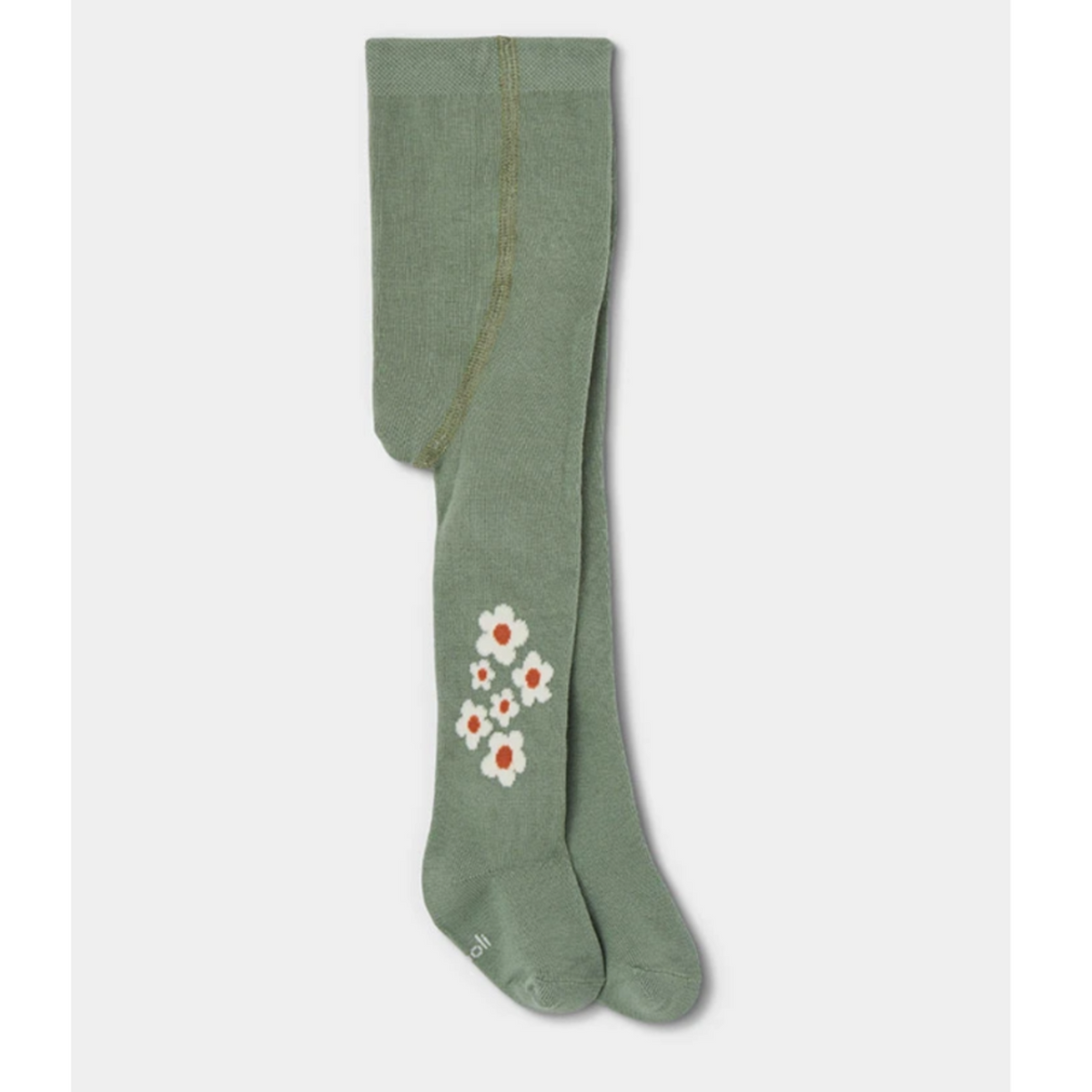 Green Floral Tights