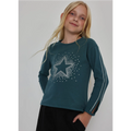 Green Star Long Sleeve Tee
