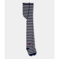 Stripe Navy Tights Heart