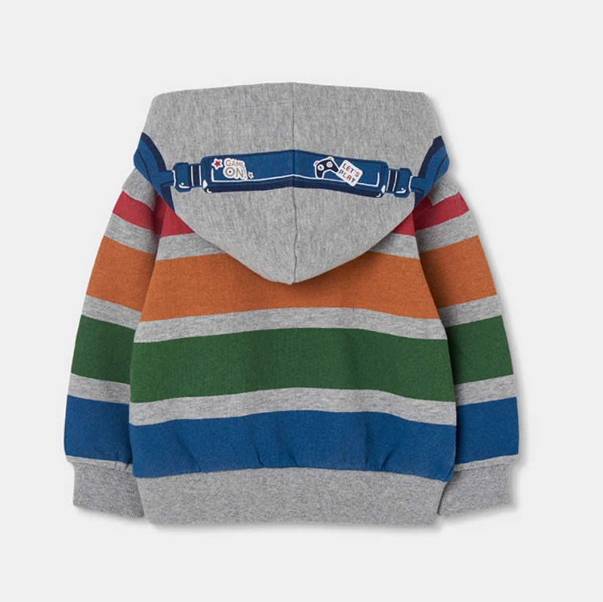 Grey Multi-Stripe Sweatshirt