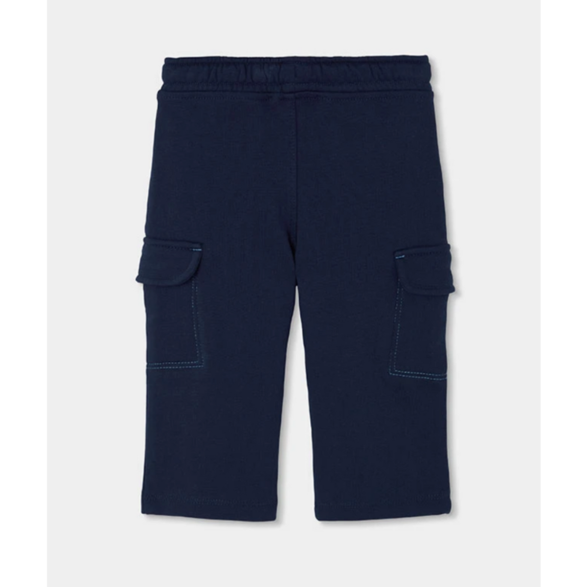 Navy Cargo Fleece Pants