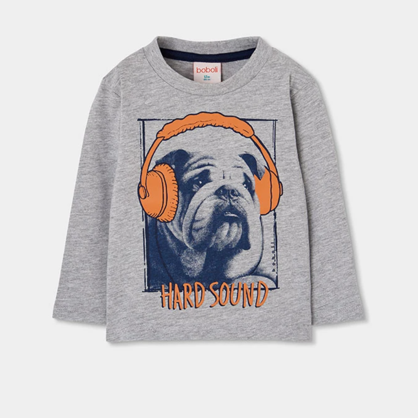 Dog Headphone Long Sleeve Tee