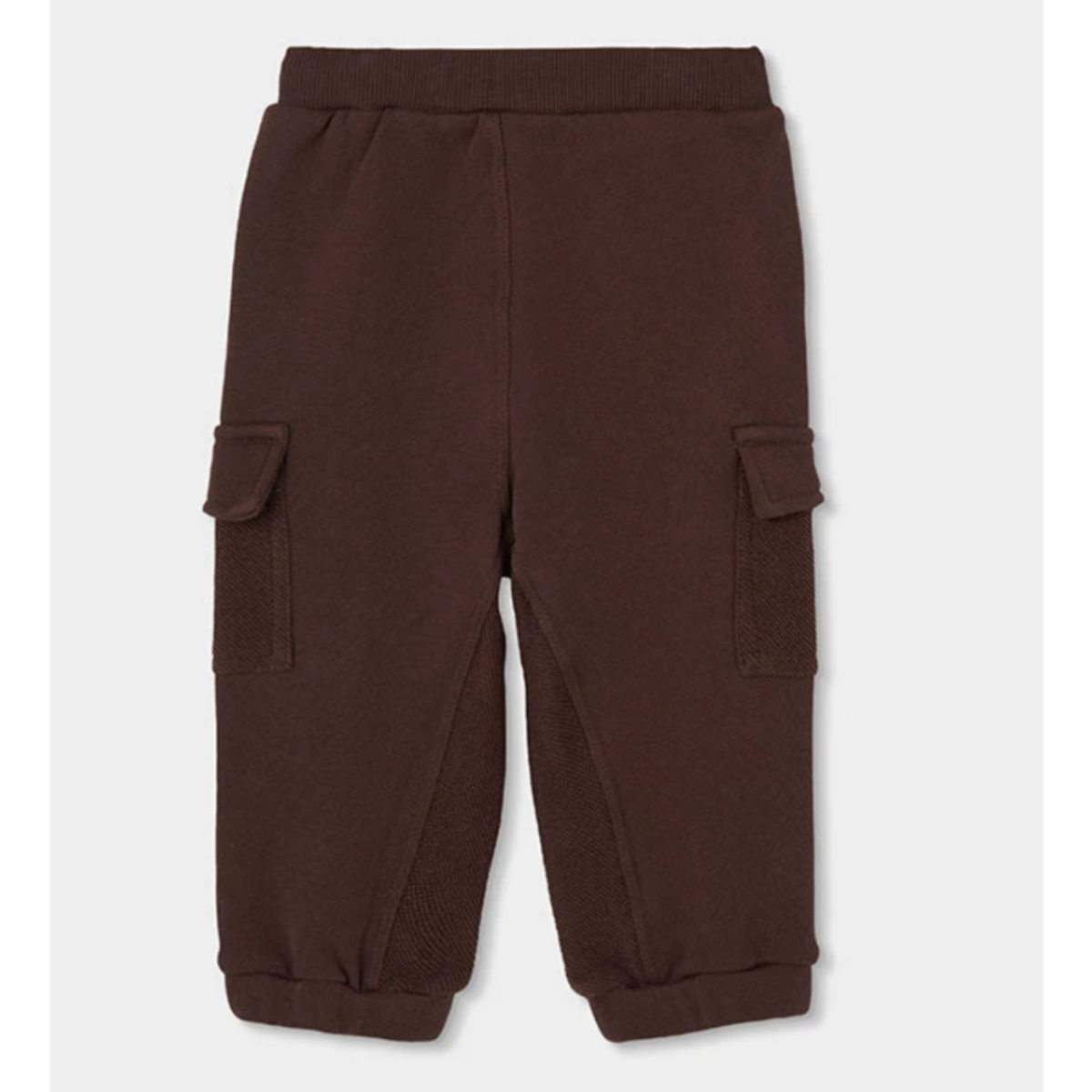 Brown Cargo Fleece Pants