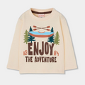 Enjoy Adventure Long Sleeve Tee Ecru
