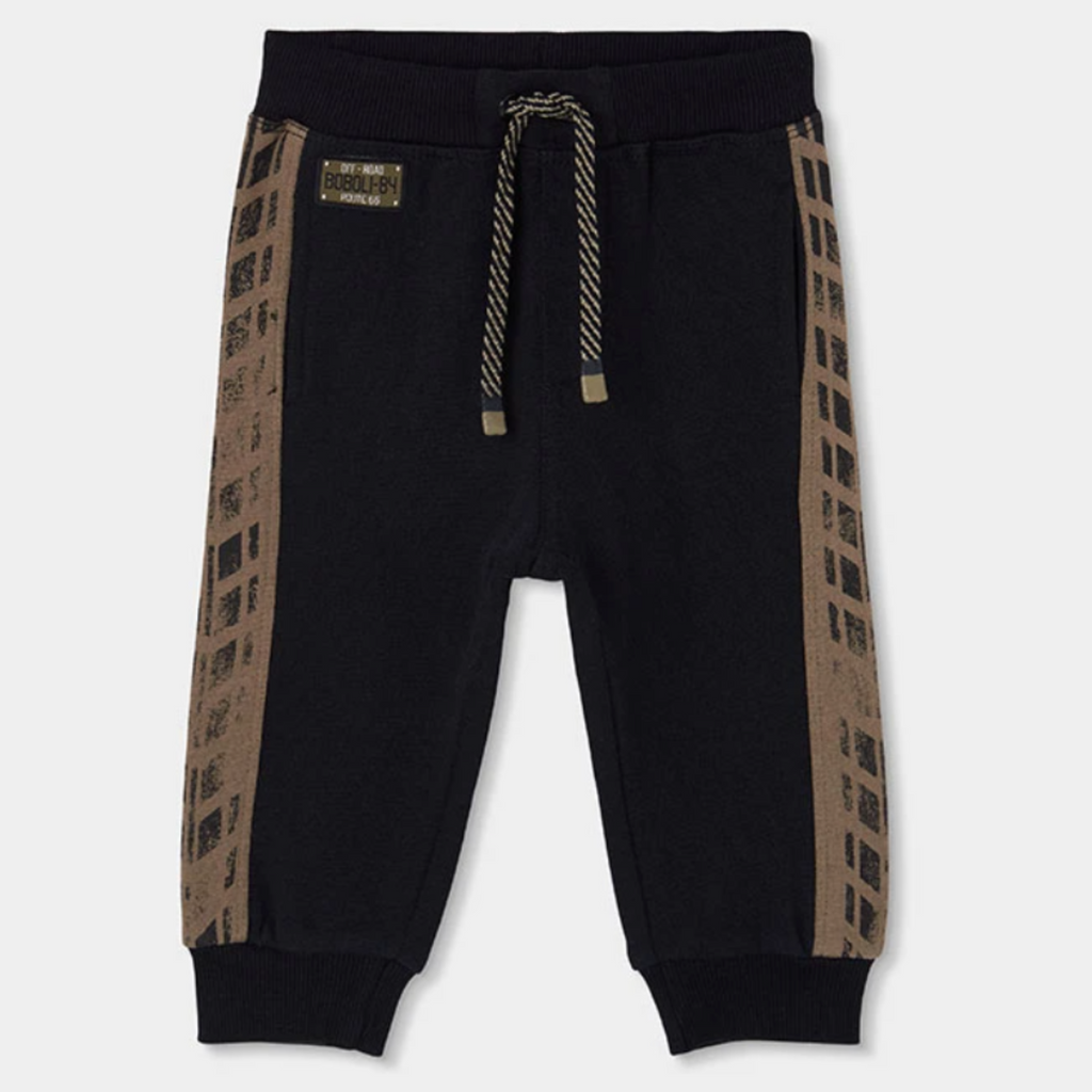 Black Fleece Pant Side Stripe
