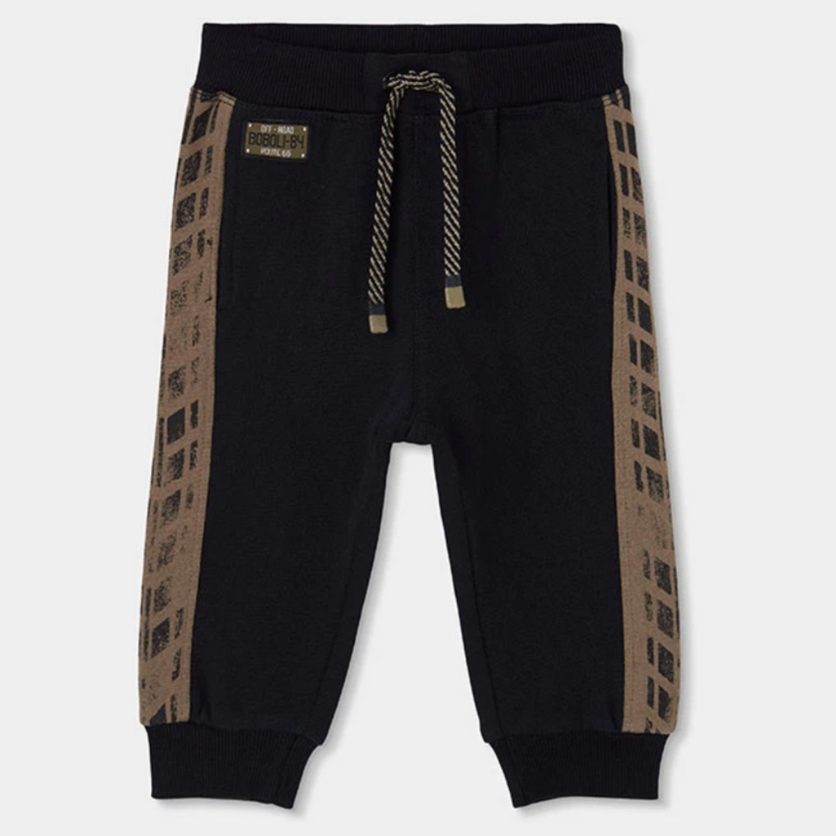 Black Fleece Pant Side Stripe