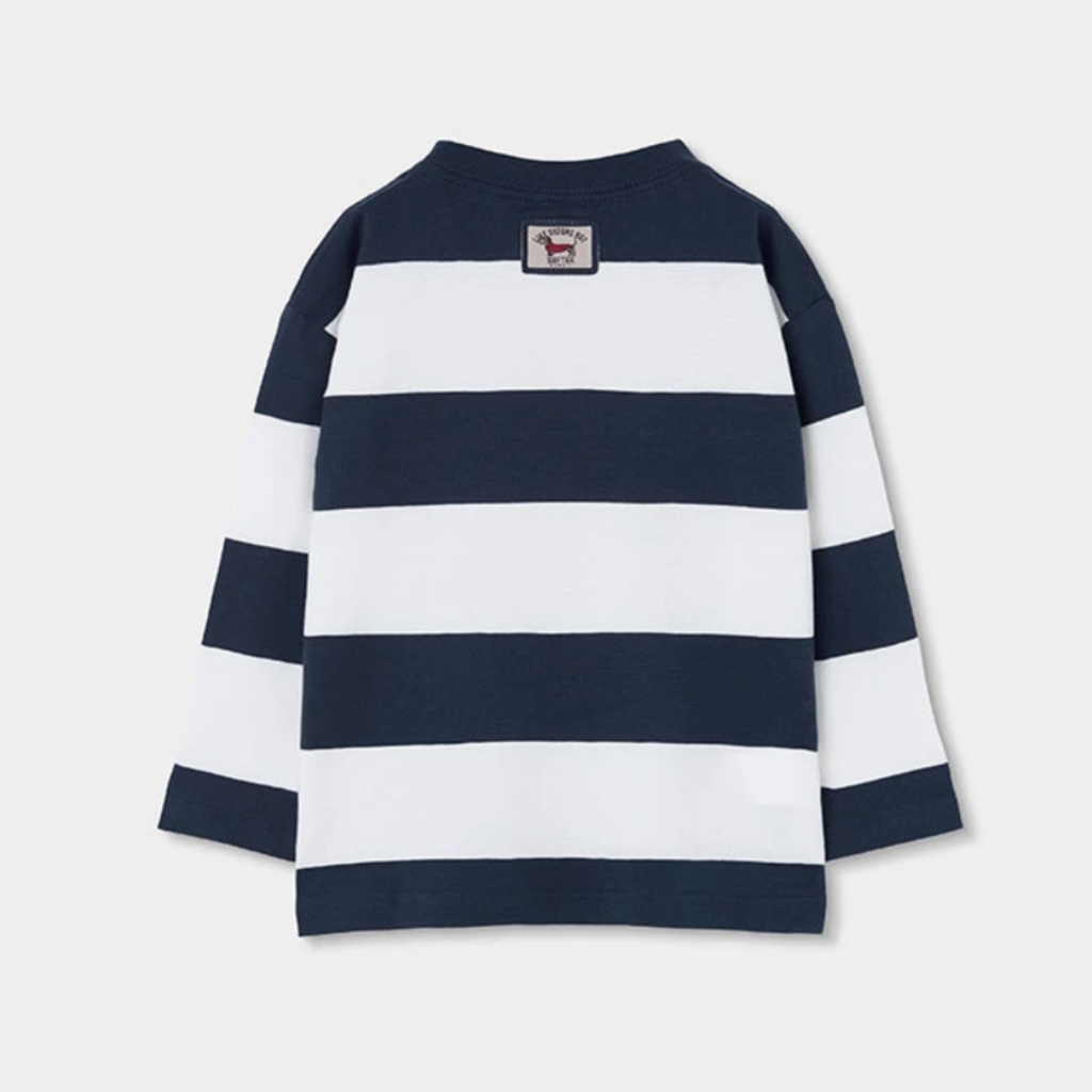 Navy/White Stripe Long Sleeve Tee