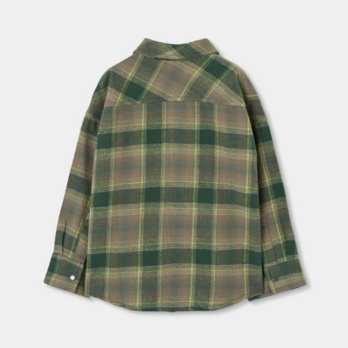 Green Checked Overshirt