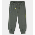 Grey Fleece Pants Zip Pocket