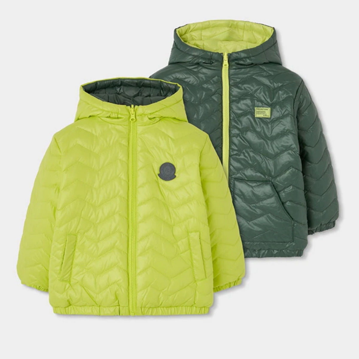 Reversible Green Puffer Jacket