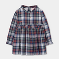 Plaid Embroidered Dress
