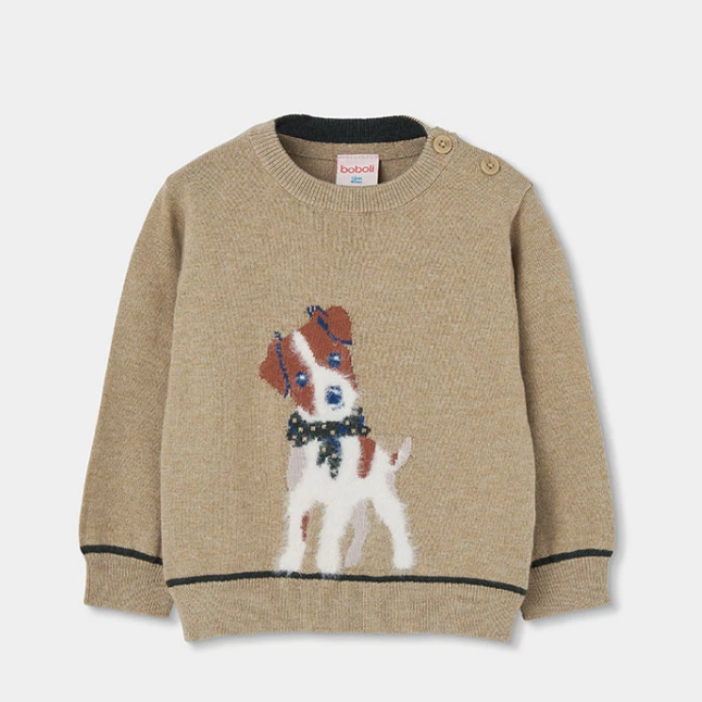 Puppy Sweater Beige
