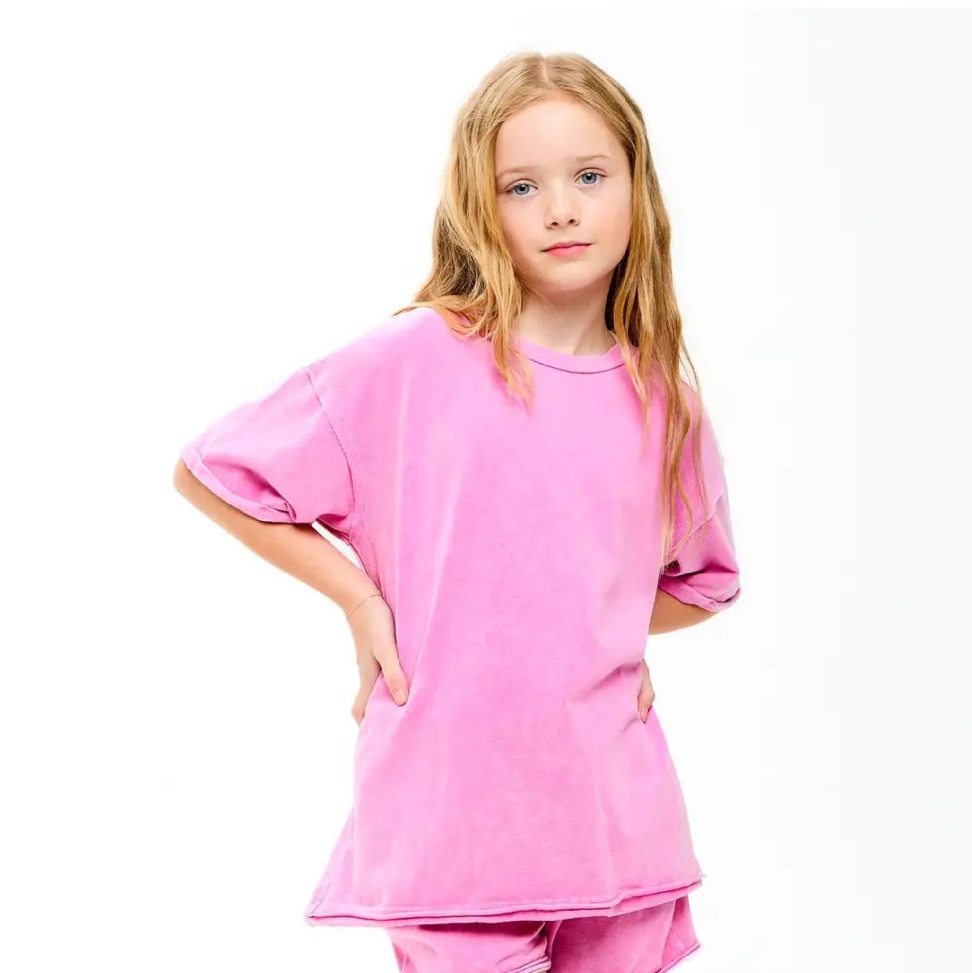 Mineral Washed T-Shirt - Pink