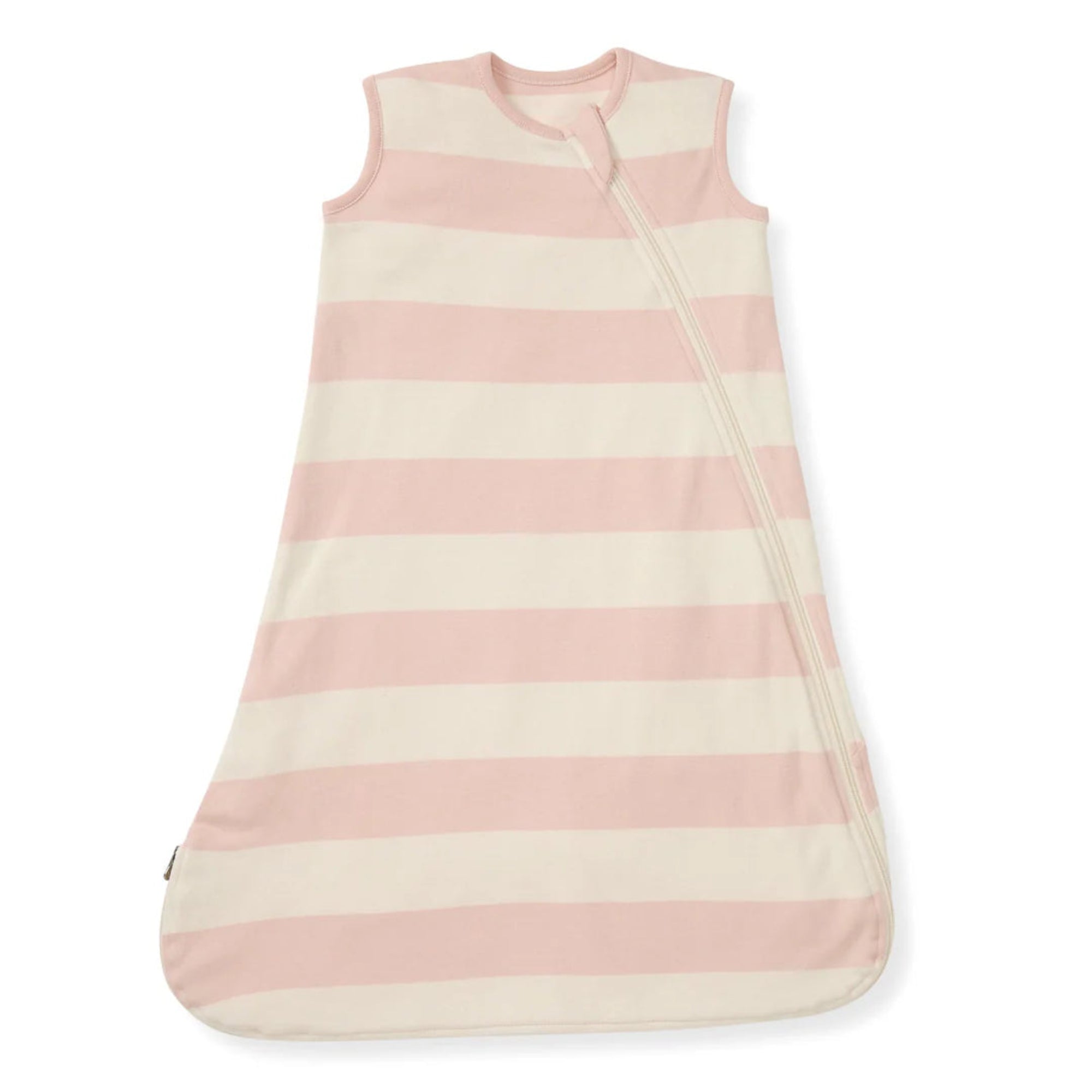 Ruby Stripe Organic Wearable Baby Blanket - Pink Sand