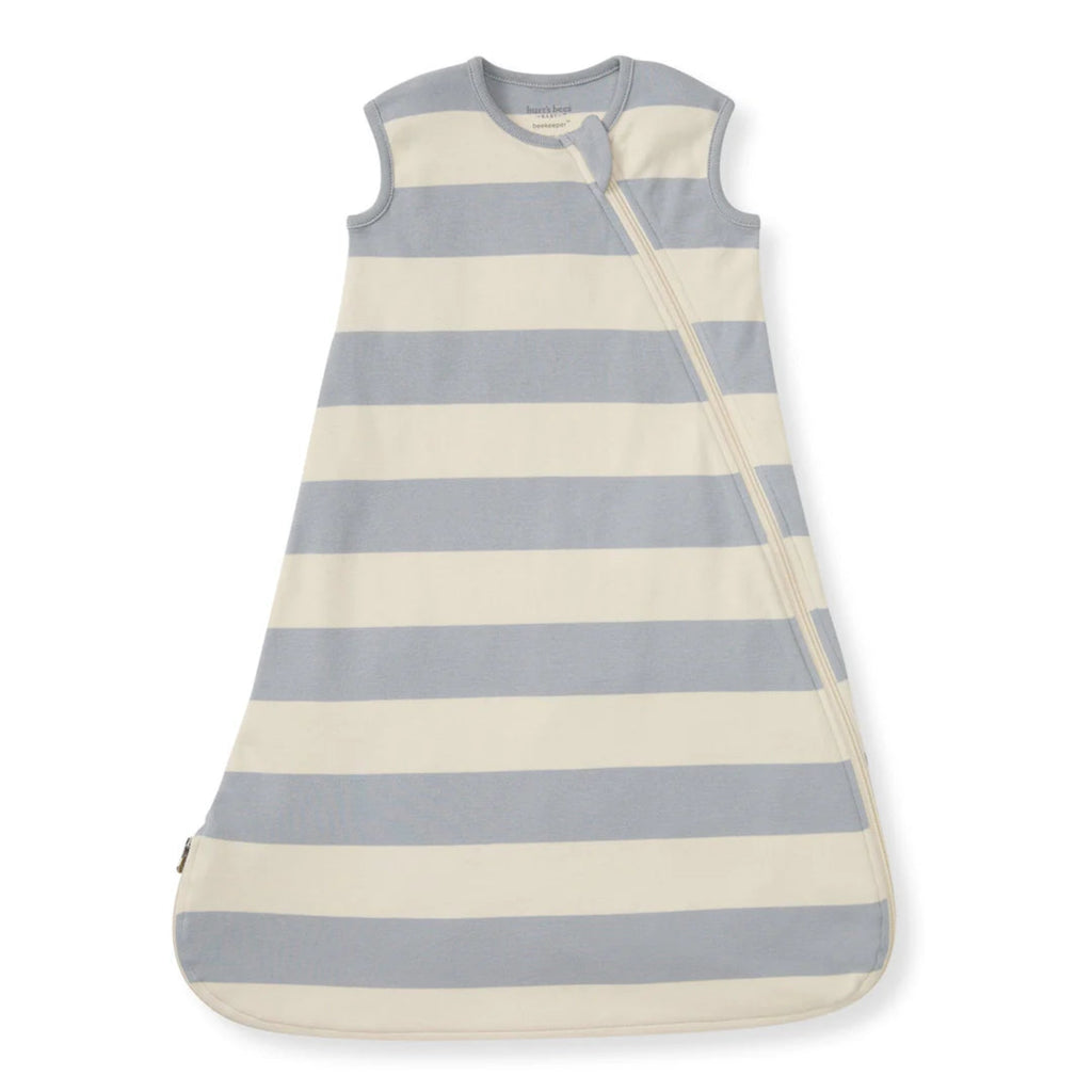 Ruby Stripe Organic Wearable Baby Blanket - Quarry