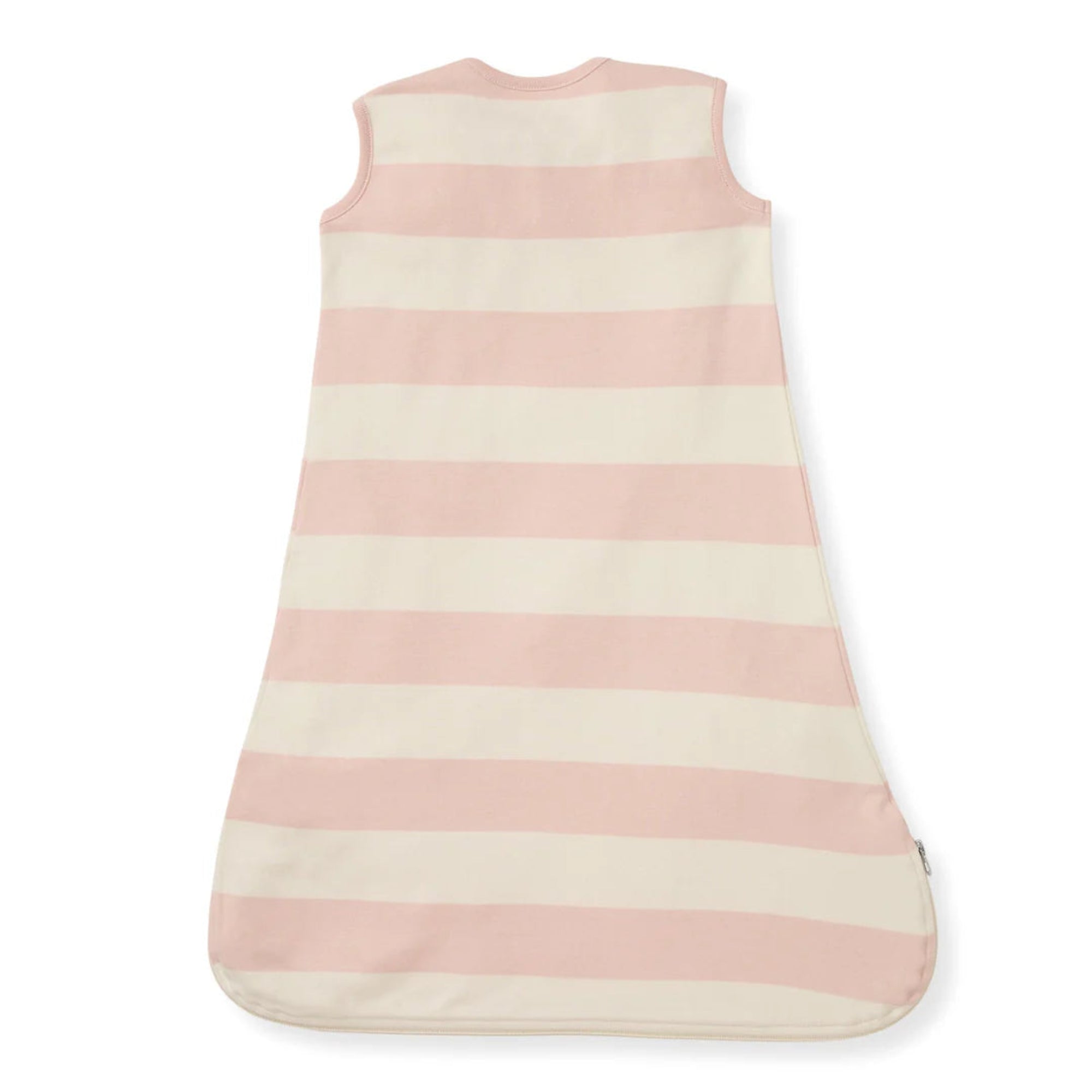 Ruby Stripe Organic Wearable Baby Blanket - Pink Sand