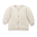 Textured Cardigan - Wheat Melange
