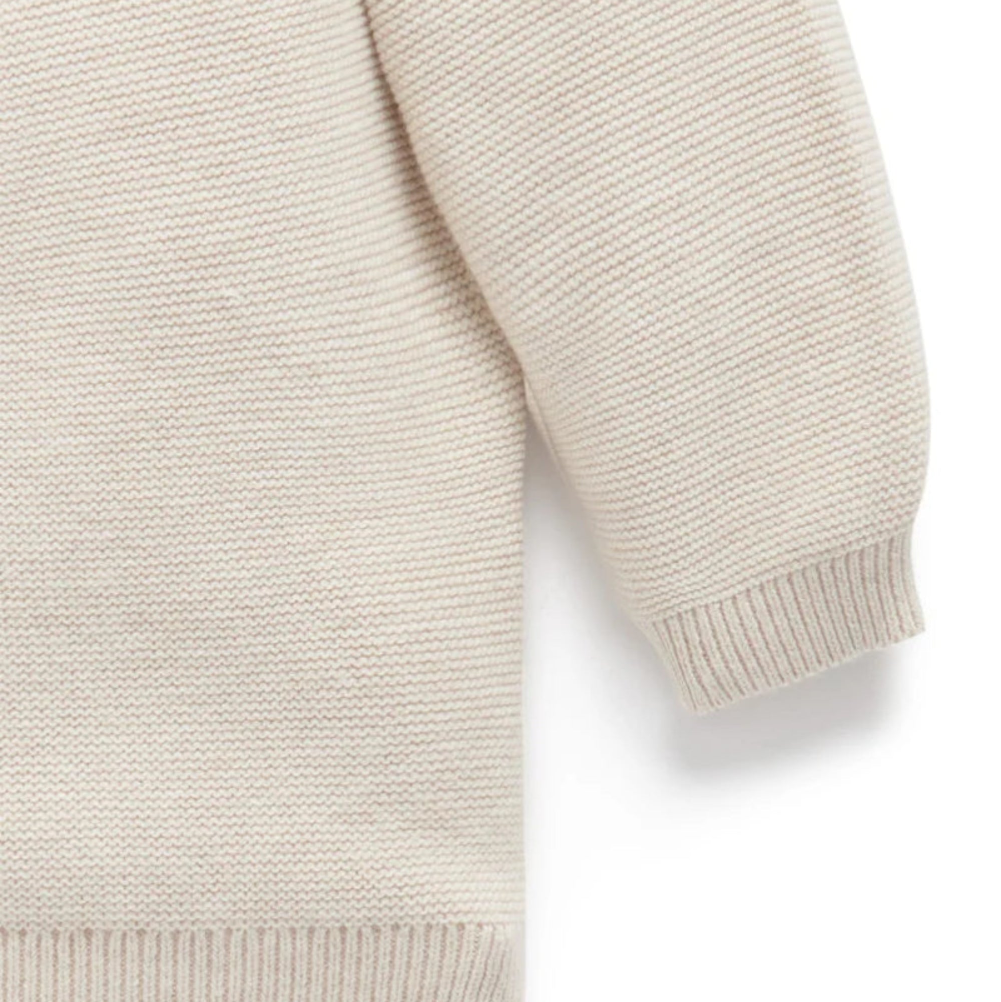 Textured Cardigan - Wheat Melange