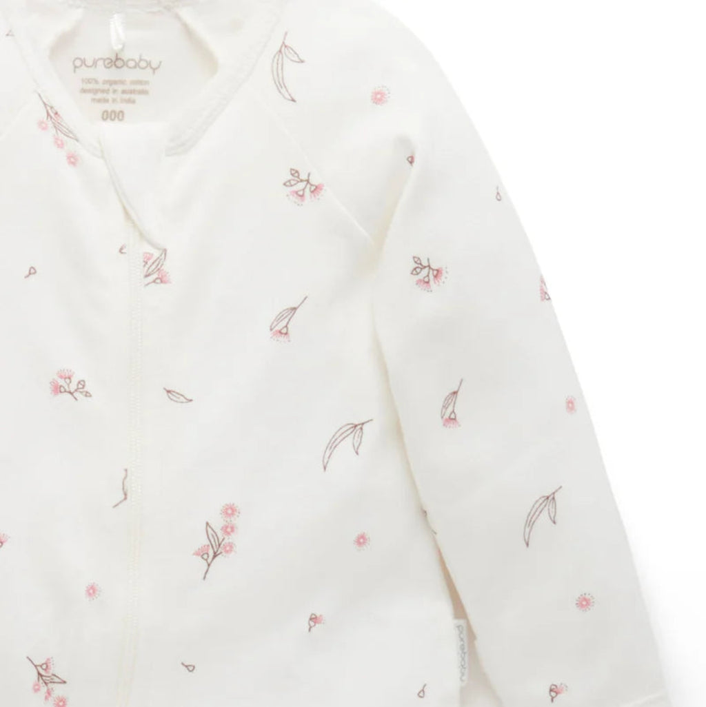 Zip Growsuit 2 Pack - Pale Pink Blossom