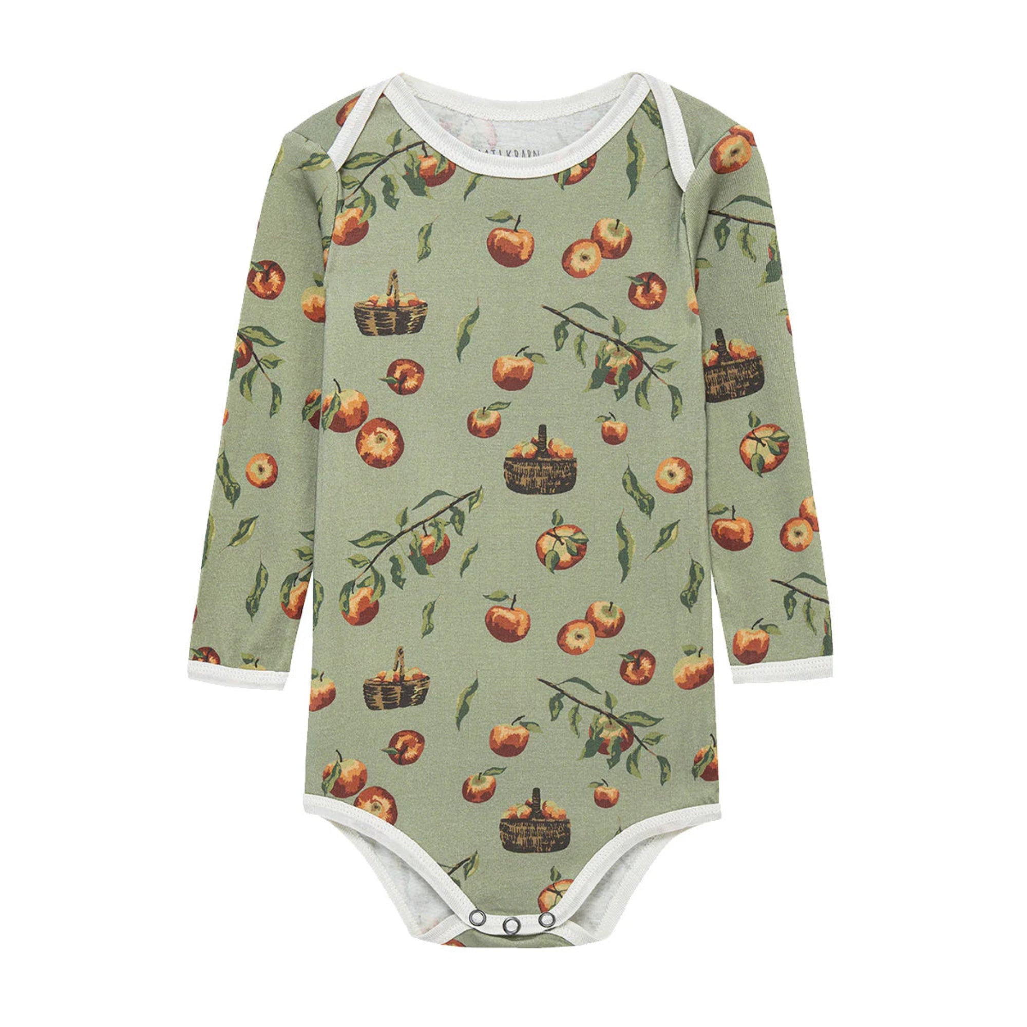 Organic Cotton LS One Piece - Apple Orchard