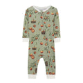 Organic Cotton Zipper Pajama - Apple Orchard