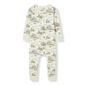 Luxe Stretch Zipper Pajama - Country Toile